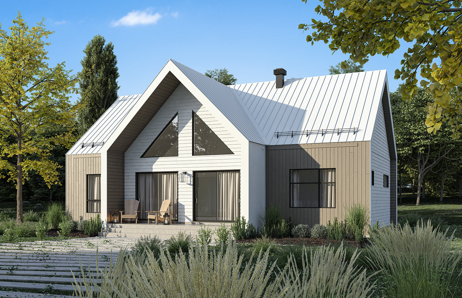 T8021-A Scandinavian House, 2 Bedrooms, 1 Bathroom | Nordic Haven 3978 Exterior