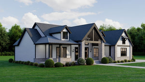 AJ7980-A Modern Farmhouse, 3 Bedrooms, 4.5 Bathrooms | Plan 1068 Exterior-3