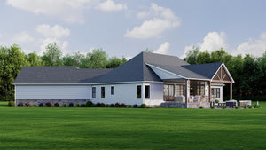 AJ8093-A Modern Farmhouse, 3 Bedrooms, 2.5 Bathrooms | VD1069 House Plan Exterior-3