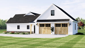 Q8431-A Modern Farmhouse, 2 to 4 Bedrooms, 2 to 3 Bathrooms | 2168 House Plan Exterior-4