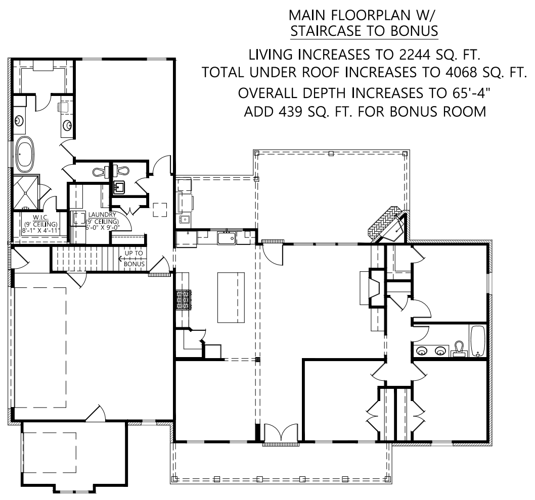 Hickory Ridge House Plan - Archival Designs House Plans, floor plan