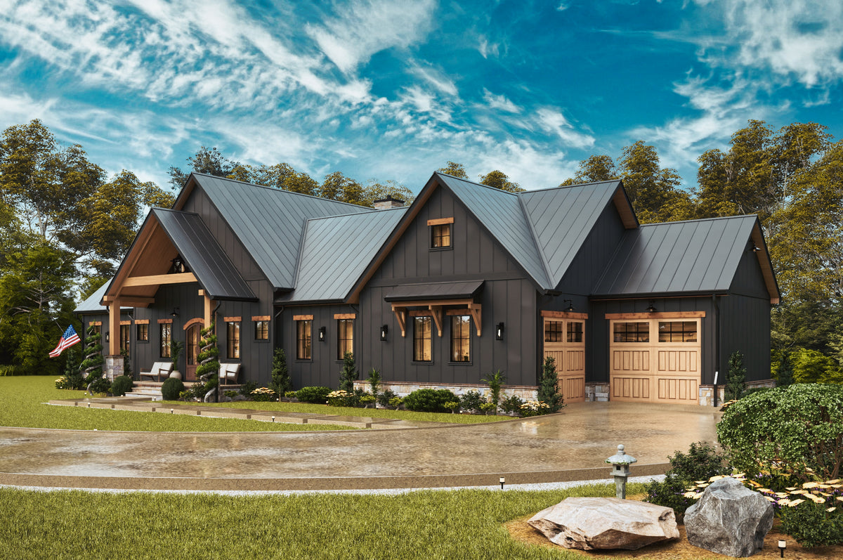 A7897-A Modern Farmhouse 3 Beds, 2 Baths Exterior-8