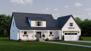 AJ7710-A Modern Farmhouse, 3 Bedrooms, 2.5 Bathrooms | Plan 1059 Exterior-3