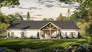 AN7565-A Barndominium House, 4 Bedrooms, 3.5 Bathrooms | Cassidy-6A House Plan Exterior-4