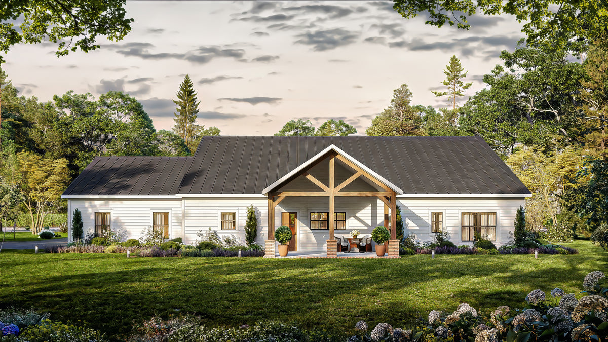 AN7744-A Modern Farmhouse, 4 Bedrooms, 3.5 Bathrooms | Cassidy-6B Exterior-4