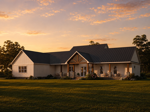 AN8255-A Modern Farmhouse, 3 Bedrooms, 3.5 Bathrooms | Downey-2 House Plan Exterior-4