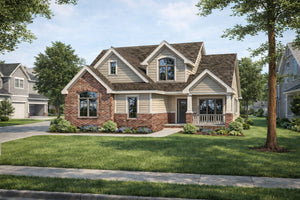 AB7951-A Traditional House, 3 Bedrooms, 2.5 Bathrooms | Kiran 42000 Exterior