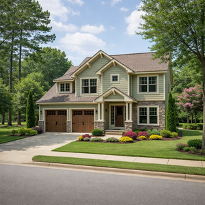 AB8089-A Craftsman House, 3 Bedrooms, 2.5 Bathrooms | Winslet House Plan Exterior-2