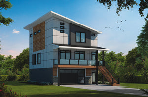 Modern Narrow-Lot Home with Dual Suites and Smart Storage