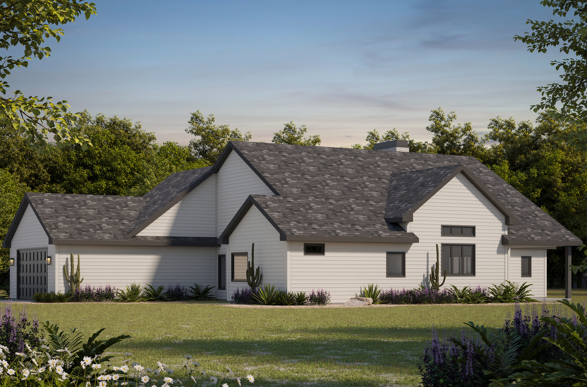 Modern Farmhouse Ranch with Office, Flex Room, and Split Bedrooms
