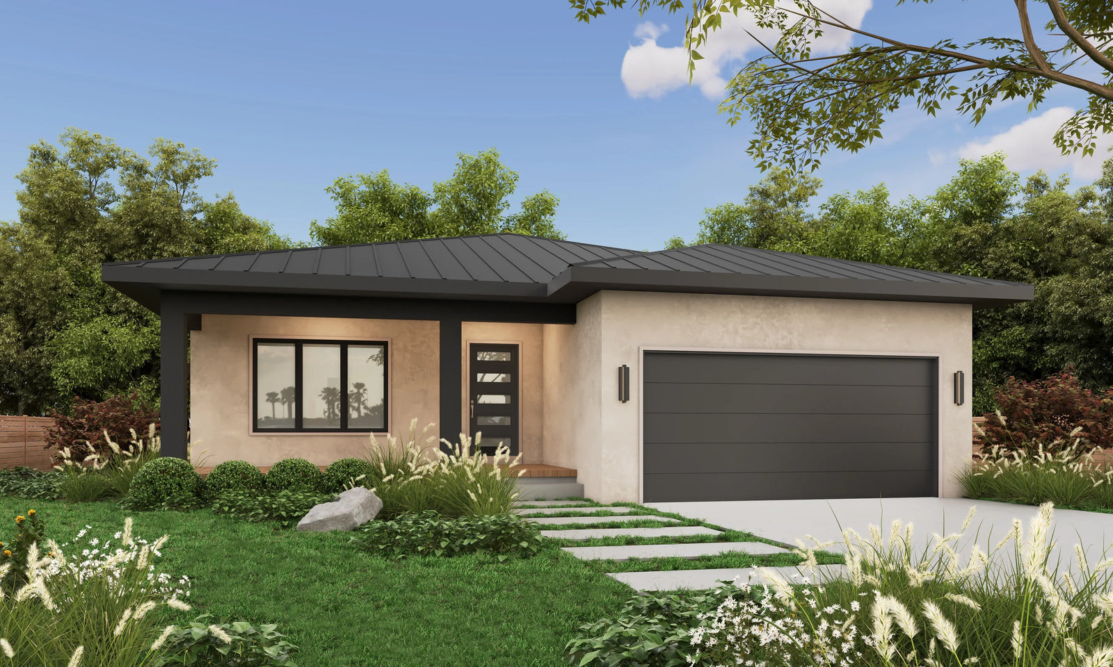 AB7617-A Modern House, 3 Bedroom, 2 Bathrooms | Calverton Modern 42549 Exterior