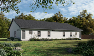 AB7618-A Modern Farmhouse, 4 Bedrooms, 4 Bathrooms | Woodlane 42550 Exterior-4