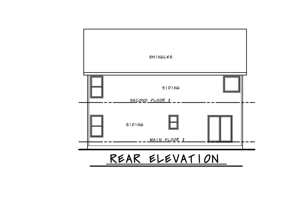AB7326-A Braiden House Rear