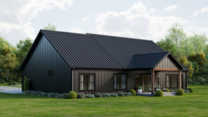 AJ7727-A Modern Farmhouse, 3 Bedrooms, 2 Bathrooms | Plan 1064 Exterior-5