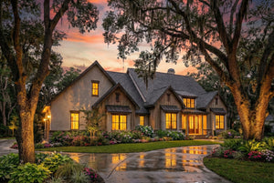 B7778-A Modern Farmhouse, 4 Bedrooms, 3.5 Bathrooms | Silverbrook House Plan Exterior-6