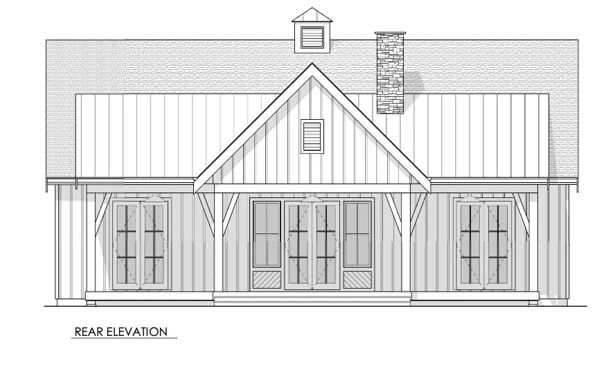 Cottonwood House Plan - Archival Designs House Plans