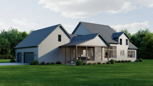 AJ8217-A Modern Farmhouse, 4 Bedrooms, 3.5 Bathrooms | VD1034 House Plan Exterior-5