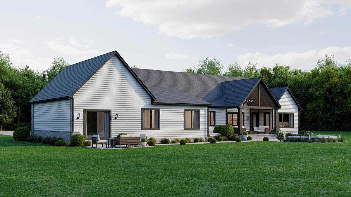 AJ7980-A Modern Farmhouse, 3 Bedrooms, 4.5 Bathrooms | Plan 1068 Exterior-4