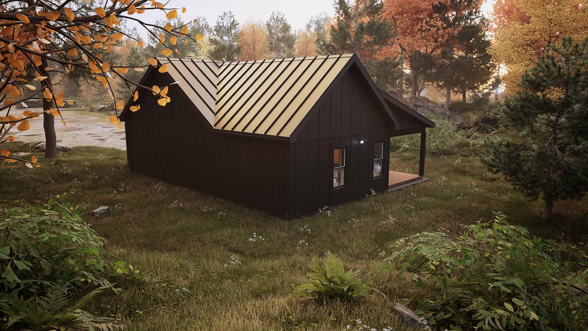 1,055 Sq Ft 2-Bedroom Cottage House Plan with Porches