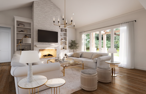 AN8219-A Modern Farmhouse Great Room, 3 Bedrooms, 2.5 Bathrooms | Downey-1 House Plan 