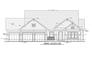 AB8072-A Craftsman House, 1 to 2 Bedrooms, 2 Bathrooms | Neeson House Plan Front Elevation