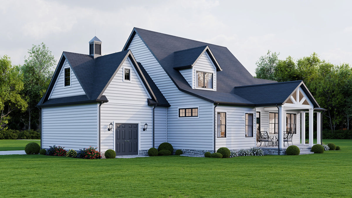 AJ7856-A Craftsman House, 3 to 4 Bedrooms, 2.5 Bathrooms | Plan VD1067 Exterior-5