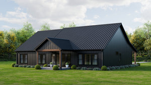 AJ7727-A Modern Farmhouse, 3 Bedrooms, 2 Bathrooms | Plan 1064 Exterior-6