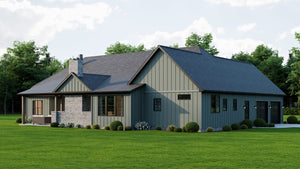 AJ7855-A Modern Farmhouse, 2 to 3 Bedrooms, 2.5 Bathrooms | Plan VD1066 Exterior-10