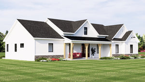 Q8431-A Modern Farmhouse, 2 to 4 Bedrooms, 2 to 3 Bathrooms | 2168 House Plan Exterior-6