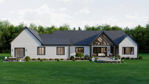 AJ7980-A Modern Farmhouse, 3 Bedrooms, 4.5 Bathrooms | Plan 1068 Exterior-5