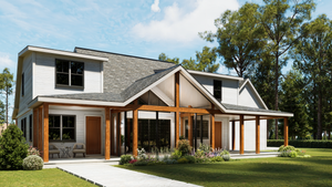 A8409-A Mulberry 2 House Modern Farmhouse Plan 3 beds, 3.5 Baths - Exterior6