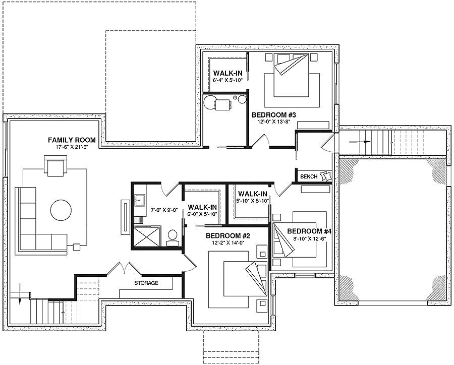 Pinot House Basement Floor Plan