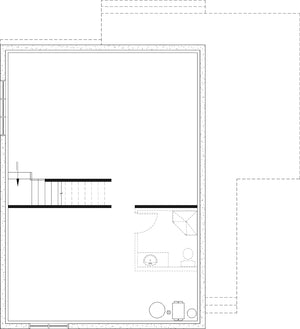 T8022-A Scandinavian House Basement Floor Plan, 3 Bedrooms, 2.5 Bathrooms | Portland 6127 