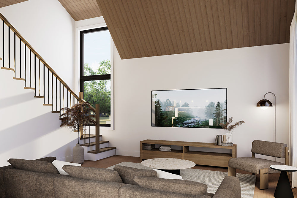T8022-A Scandinavian House Living Room, 3 Bedrooms, 2.5 Bathrooms | Portland 6127 