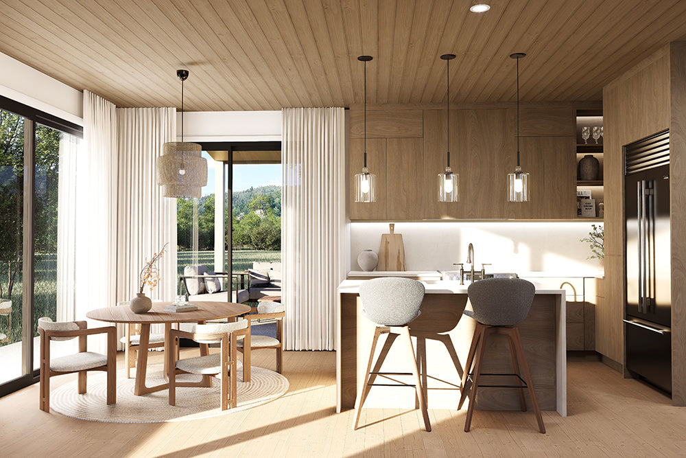 T8022-A Scandinavian House Kitchen and Dining, 3 Bedrooms, 2.5 Bathrooms | Portland 6127 