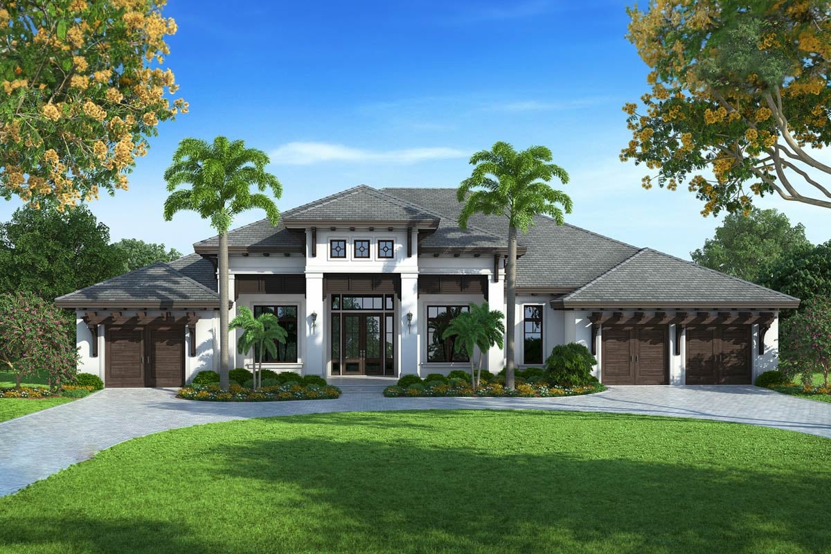 Elegant 4-Bedroom Home with Outdoor Kitchen, Master Suite, and Study