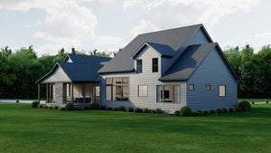 AJ8217-A Modern Farmhouse, 4 Bedrooms, 3.5 Bathrooms | VD1034 House Plan Exterior-8