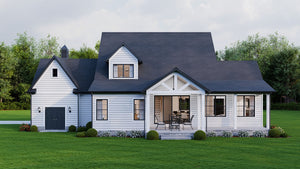 AJ7856-A Craftsman House, 3 to 4 Bedrooms, 2.5 Bathrooms | Plan VD1067 Exterior-6