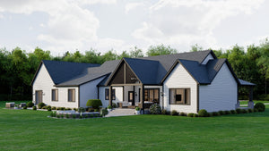 AJ7980-A Modern Farmhouse, 3 Bedrooms, 4.5 Bathrooms | Plan 1068 Exterior-6
