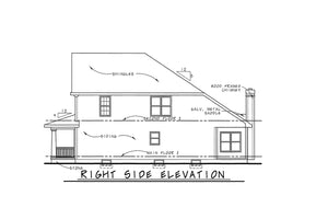 AB7953-A Traditional Duplex House, 6 Bedrooms, 6 Bathrooms | Wheeler 7618 Right Elevation