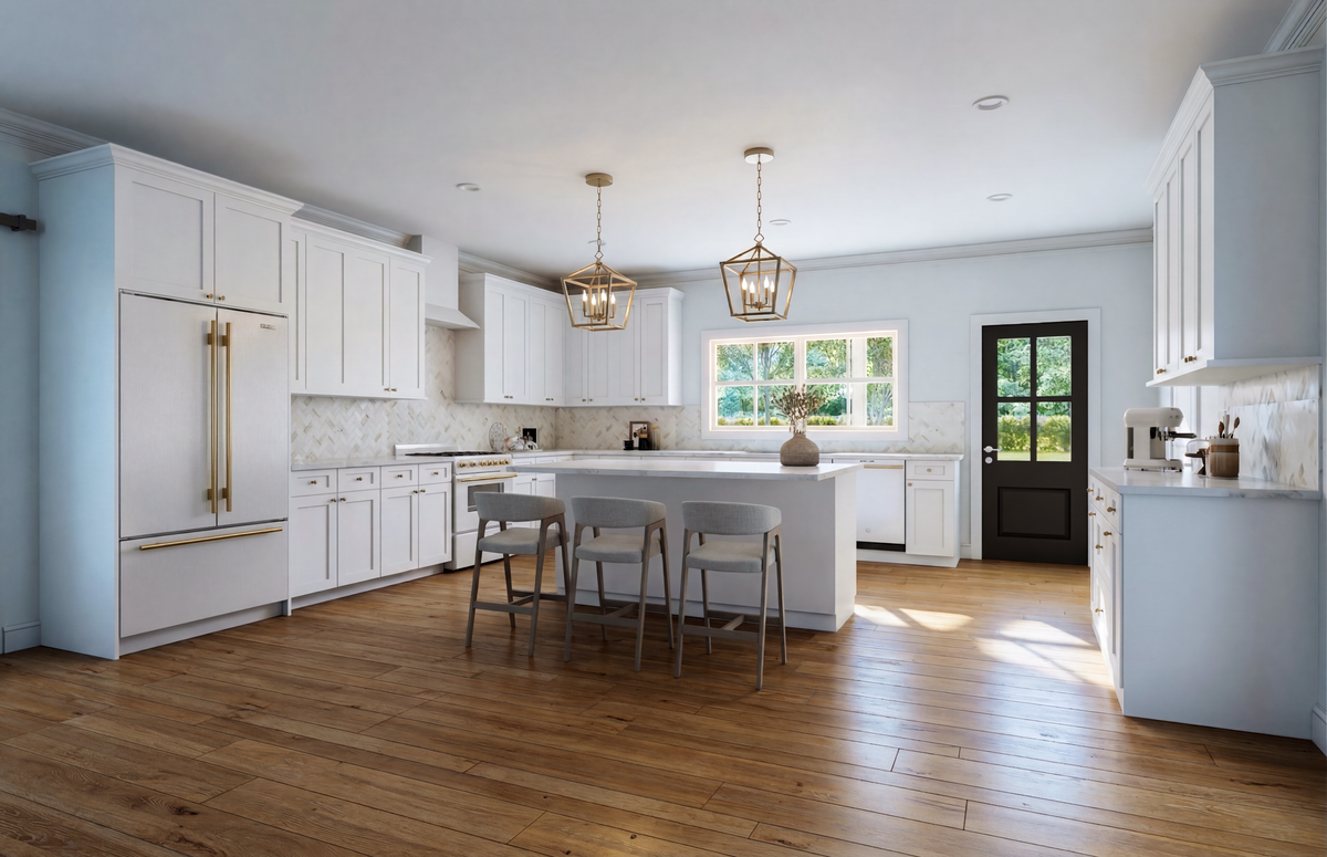 AN8152-A Ranch House Kitchen, 5 Bedrooms, 3.5 Bathrooms | Cassidy-6D House Plan 