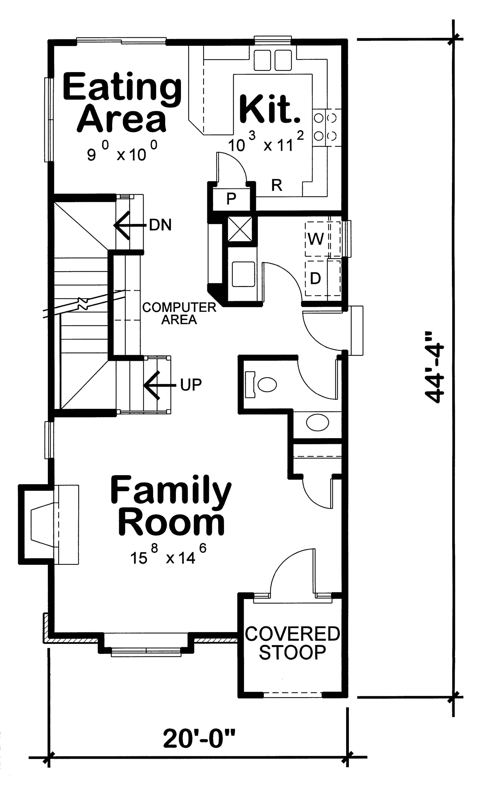 AB7760-A French Country House, 3 Bedrooms, 2.5 Bathrooms | Ravena House Plan Exterior