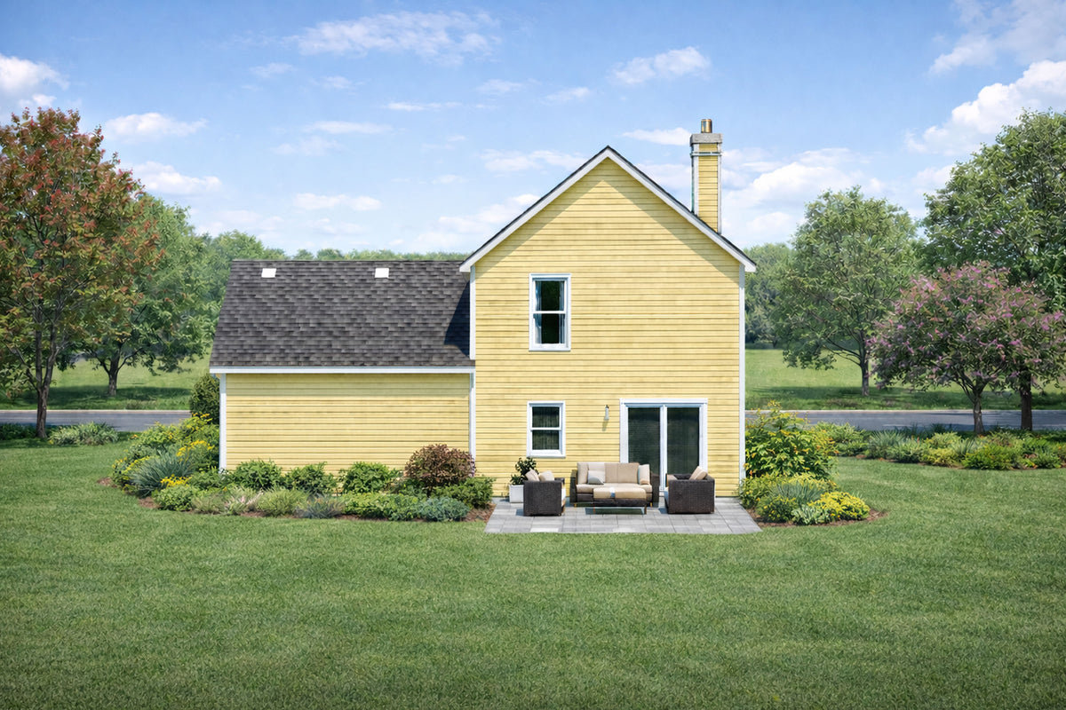 AB7761-A Craftsman House, 3 Bedrooms, 2.5 Bathrooms | Sumner House Plan Exterior-2
