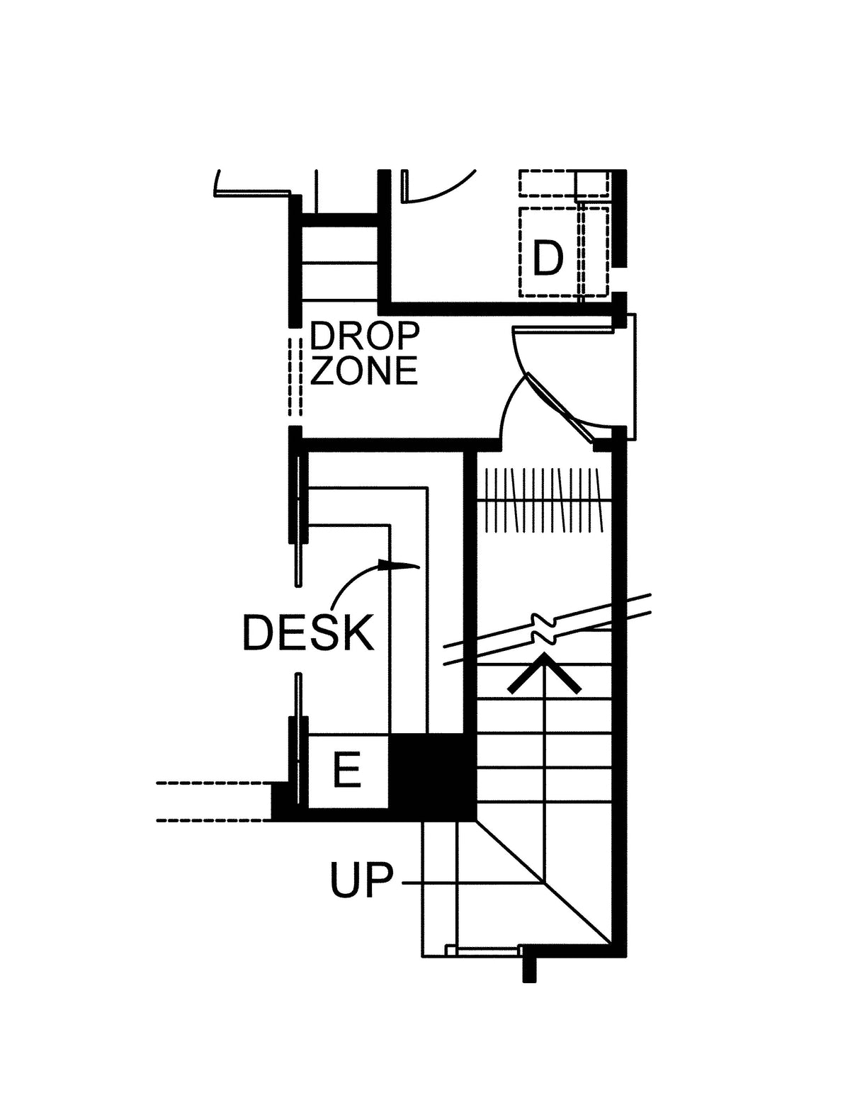 AB8069-A French Country House Basement Stair Location Floor Plan, 3 Bedrooms, 2.5 Bathrooms | Edinburg House Plan 