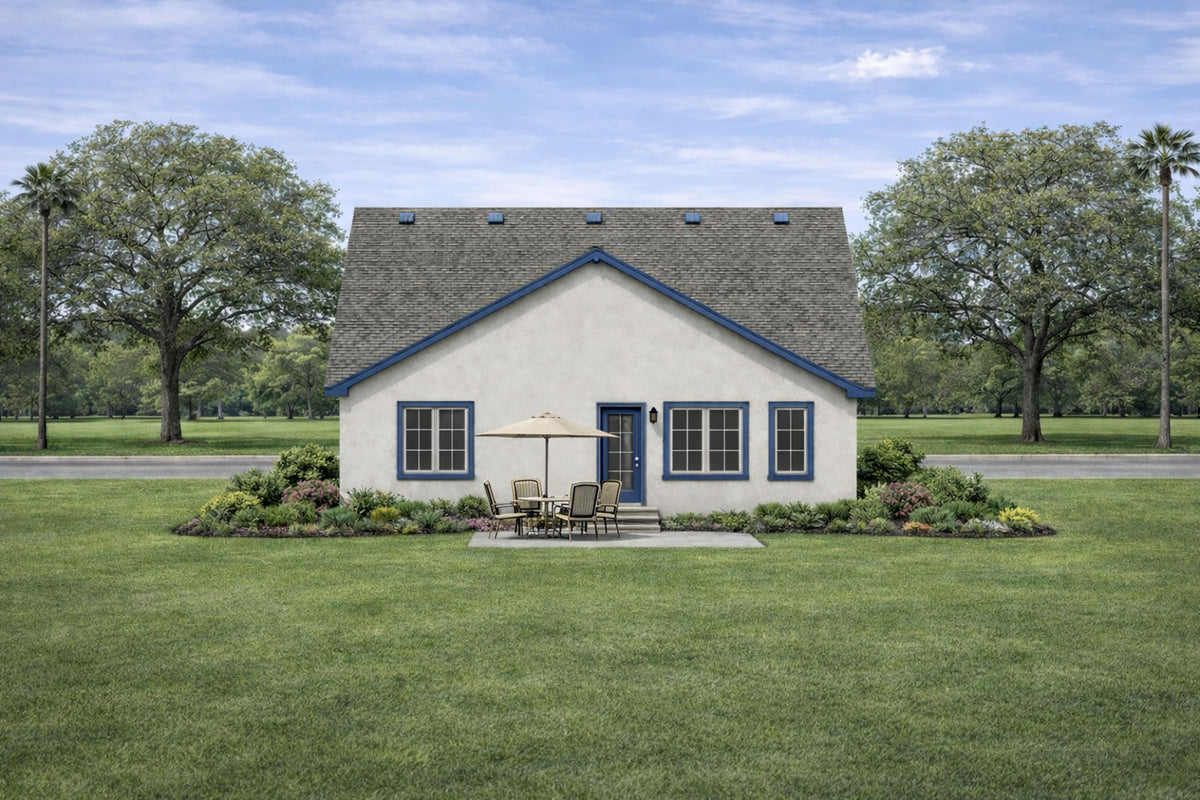AB7948-A French Country House, 2 to 3 Bedrooms, 2 Bathrooms | Oak Park 8611 Exterior-2
