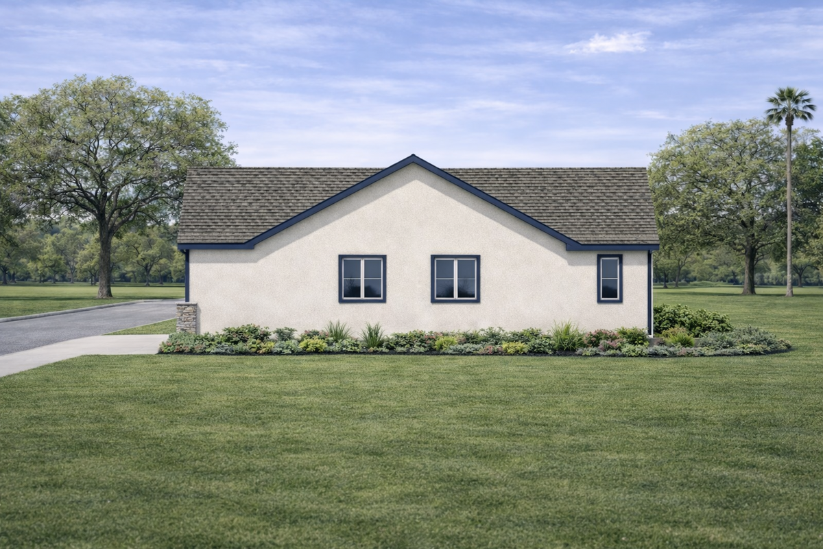 AB7948-A French Country House, 2 to 3 Bedrooms, 2 Bathrooms | Oak Park 8611 Exterior-3