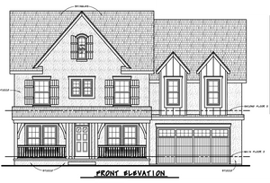 AB7949-A Modern Farmhouse, 5 Bedrooms, 3.5 Bathrooms | Champaign 8648 Front Elevation