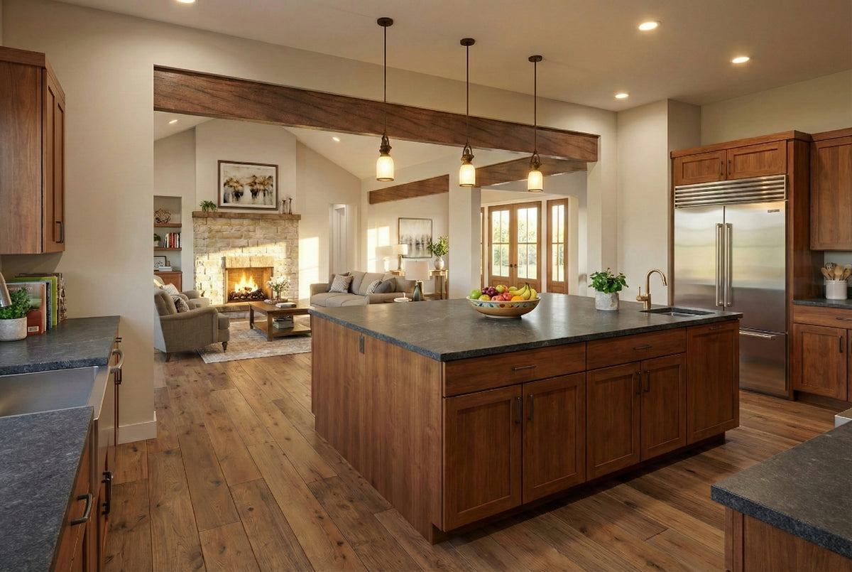 B7778-A Modern Farmhouse Kitchen, 4 Bedrooms, 3.5 Bathrooms | Silverbrook House Plan