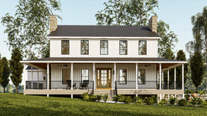 Charming 3,845 Sq Ft Two-Story Home with Walkout Basement and Wraparound Porch