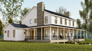 Charming 3,845 Sq Ft Two-Story Home with Walkout Basement and Wraparound Porch